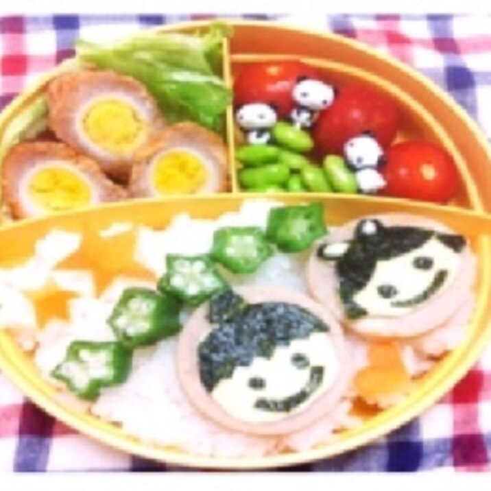 七夕キャラレシピ~七夕キャラ弁☆デコ七夕そうめん